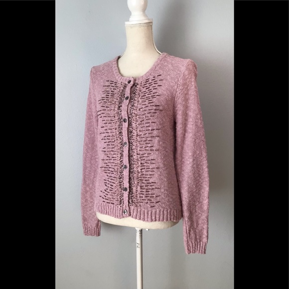 SUNDANCE CATALOG Day to Night Beaded Cardigan Top - Picture 4 of 8